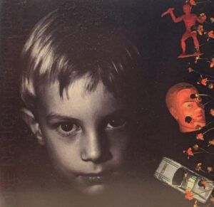 A boy image with black background poster